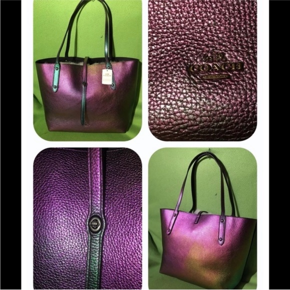 Coach Hologram Oil Slick Iridescent Mermaid Market Tote - 2015 1st release - Picture 5 of 8